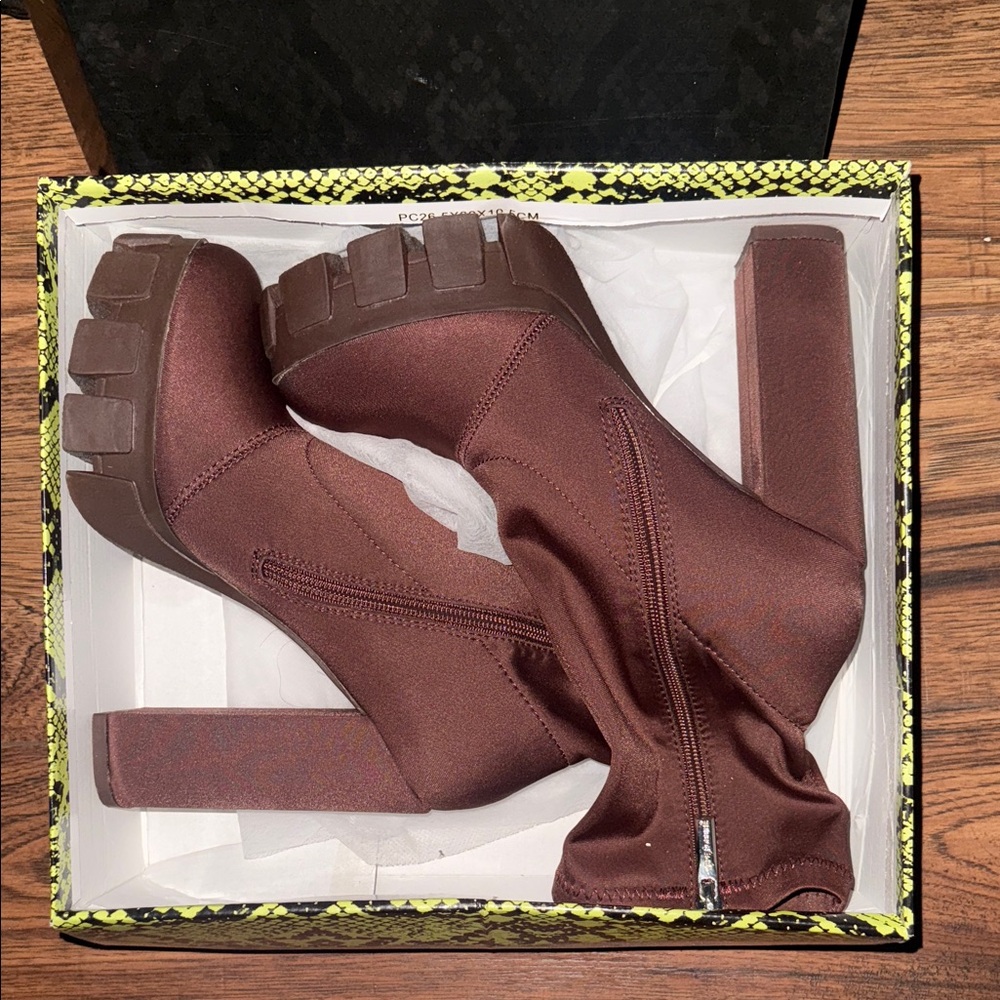 Heeled Platform Boots
